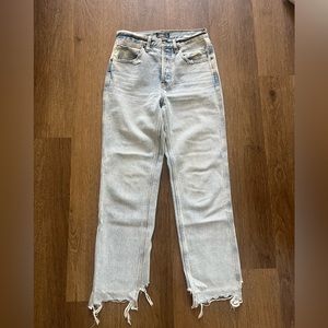 Abercrombie High Rise Vintage Straight Jean, Size 26 Long